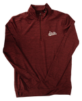 Pullover Men's Quarter Zip Mock Neck Bright Script State