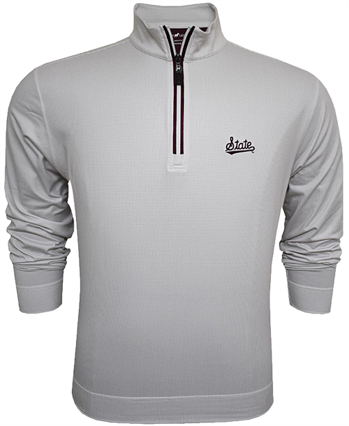 Horn Legend Pullover Men's Quarter Zip Stretchable Shepherd Script State