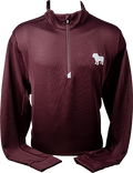 Cutter & Buck Pullover Men's Quarter Zip Traverse Bulldog Silhouette