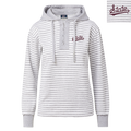 Pullover Women's Hooded Henley Alina Striped Script State