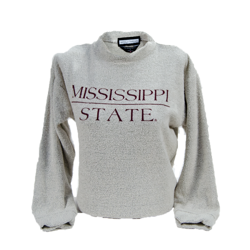 Neu Retail / Woolly Threads Pullover Women's Woolly  Mississippi State Bar Seaside