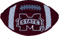 La Chic Designs Purse Clutch Beaded Football Shape M-State
