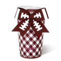 Swig Tumbler 24 oz. Party Cup Gingham Maroon White Wit Bow
