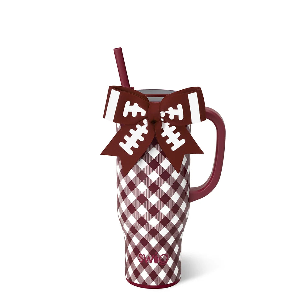 Swig Tumbler 30 oz. Gingham Swig Mega Mug With Bow