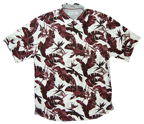 Tommy Bahama Camp Shirt Sunnyvale Blooms Script State