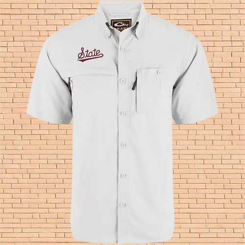 Shirt Men's Short Sleeve Flyweight Script State