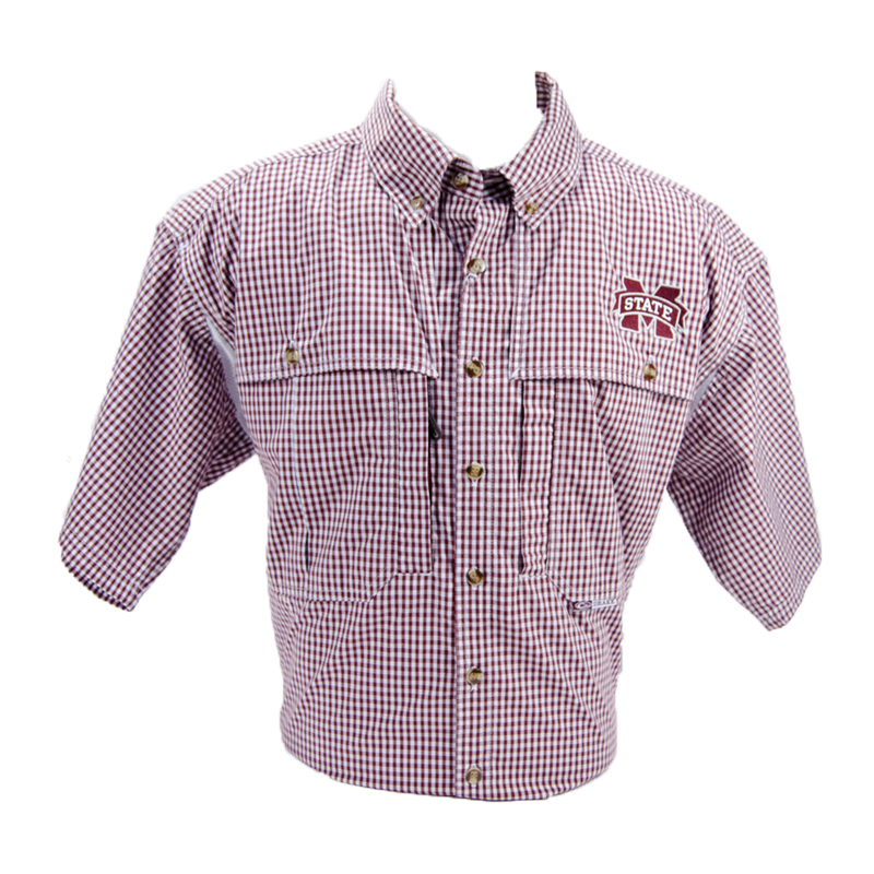 Drake/Icon Outdoors Shirt Men's Short Sleeve Wingshooter Gingham  M-State