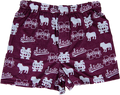 Short Men's Boxer Bulldog Silhouette State All Over