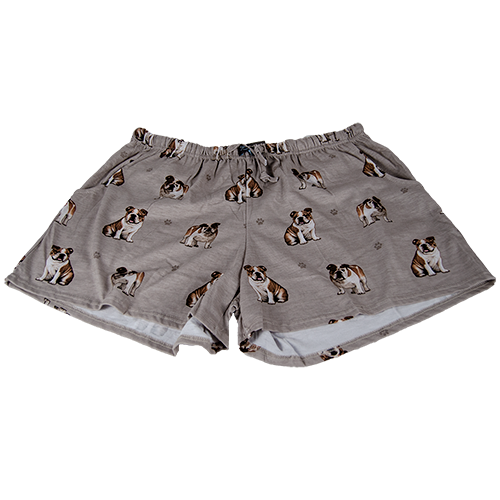 Shorts Women's Lounge Bulldog All Over