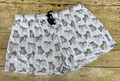 Women's Short Pajama Sleep Realistic Bulldogs All Over