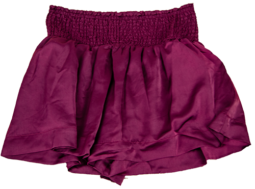 Women's Short Smocked Elastic Band