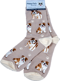 E&S Imports Inc./Petasaurus Sock Crew Bulldog Full Body Cotn Unisex 1 Size