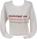 Sweatshirt Crew Campus Mississippi State Tricolor