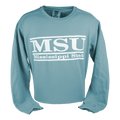 Sweatshirt Crew MSU Double Bars