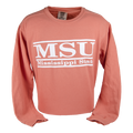 Sweatshirt Crew MSU Double Bars