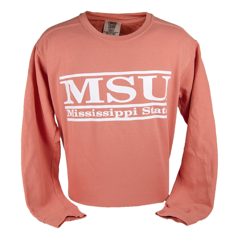 Sweatshirt Crew MSU Double Bars