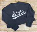 Sweatshirt Crew Cord Crop Script State