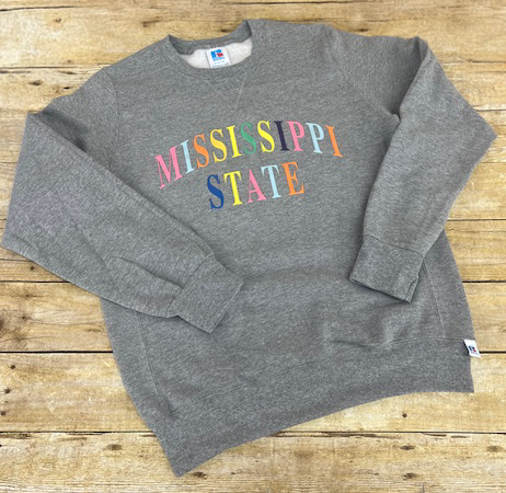 Sweatshirt Crew State Applique