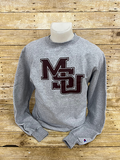 Sweatshirt Crew Powerblend MSU Interlock