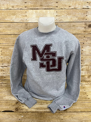 Sweatshirt Crew Powerblend MSU Interlock