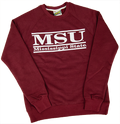 Sweatshirt Crew Vintage MSU Double Bars