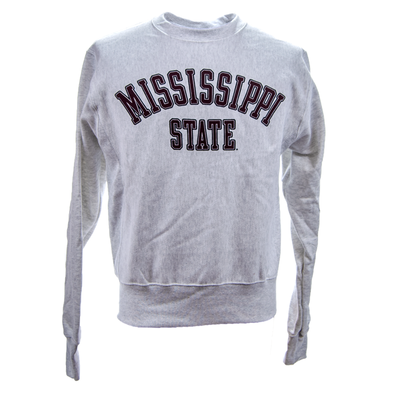 Sweatshirt Crew Reverse Weave Mississippi State