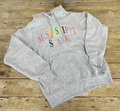 Sweatshirt Hooded Satin Pastel Letters