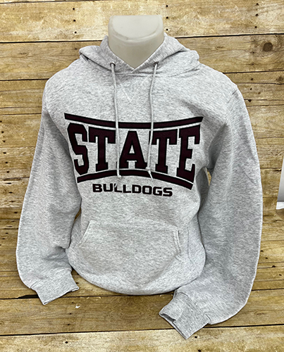Sweatshirt Hooded State Curve Bar