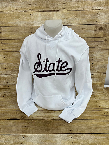 Sweatshirt Hooded Script State