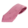Global Neckwear Maroonecklaceeting Tie Custom Silk Optical Gingham M-State All Over