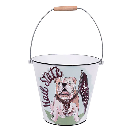 Glory Haus Tailgate Bucket Drink Hail State Real Bulldog Flag MSU Football M-State