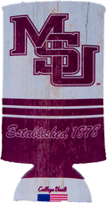 Wincraft Inc. / Stockdale Technologies Tailgate Can Cooler Slim 2 Sided MSU Interlocked Est 1878 MS Shape Mississippi State Bulldogs