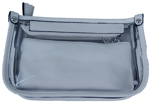 Tailgate Crossbody Jessica Clear Zip Strap And Chain
