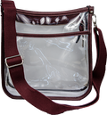 Jen & Co. Tailgate Crossbody Posie Clear Wine Accents