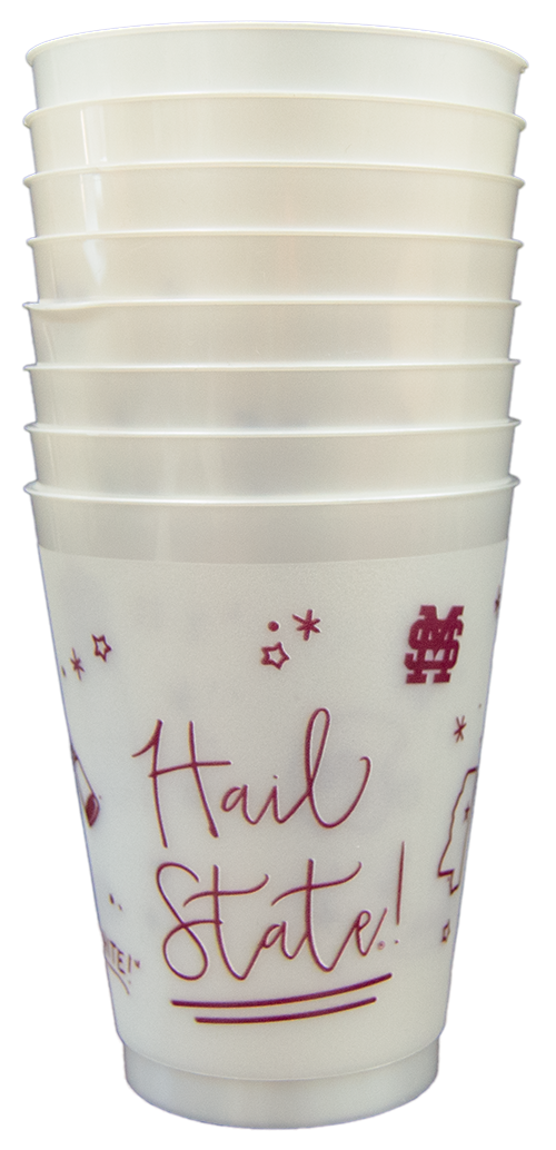 Valiant Gifts Wholesale Tailgate Cups Plong Sleevetc 8Pk Party Frosted Flex