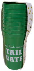 Creative Brands/47Th & Main Plastic 8 Count 32oz "You Had Me At Tail Gate" Cups