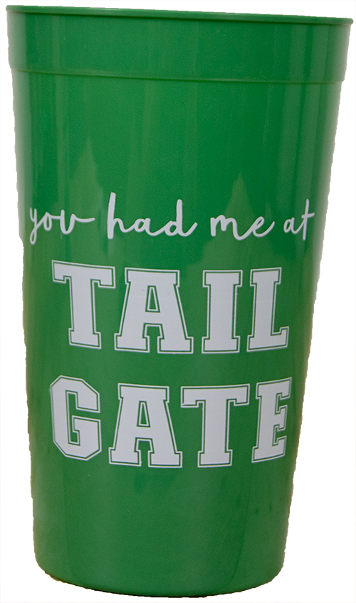 Creative Brands/47Th & Main Plastic 8 Count 32oz "You Had Me At Tail Gate" Cups
