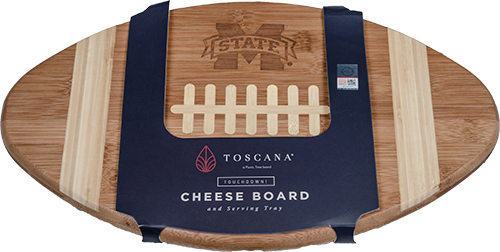 Picnic Time Tailgate Cutting Brd Touchoodedown Football Shpd M-State