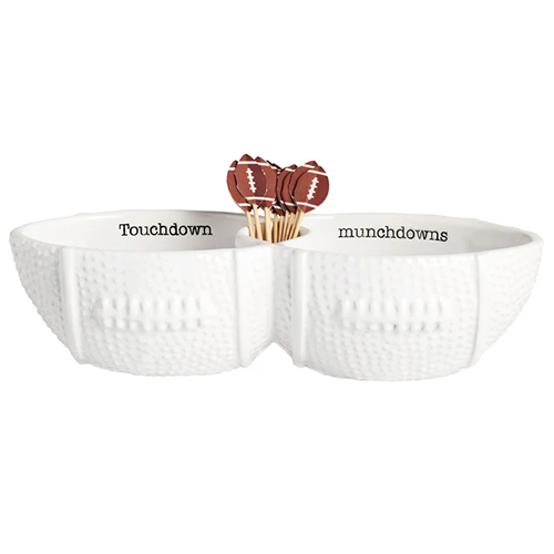 Football Condiment Server Set with Picks