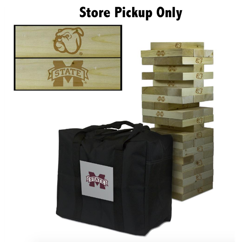 Victory Tailgate Tailgate Game Tumbl Tower Wood W Carry Case Bde M-State
