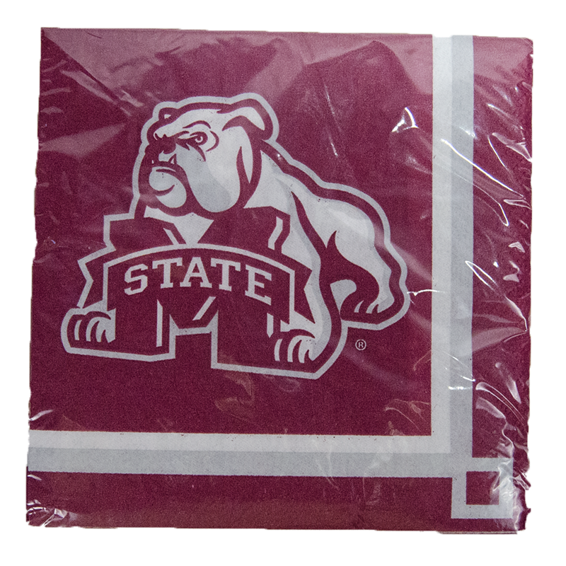 Creative Converting Tailgate Napkin 20Pk Beverage Standing Bulldog
