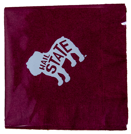Maddesign Tailgate Napkins Bev 20Pk Stndg Bulldog Hail State