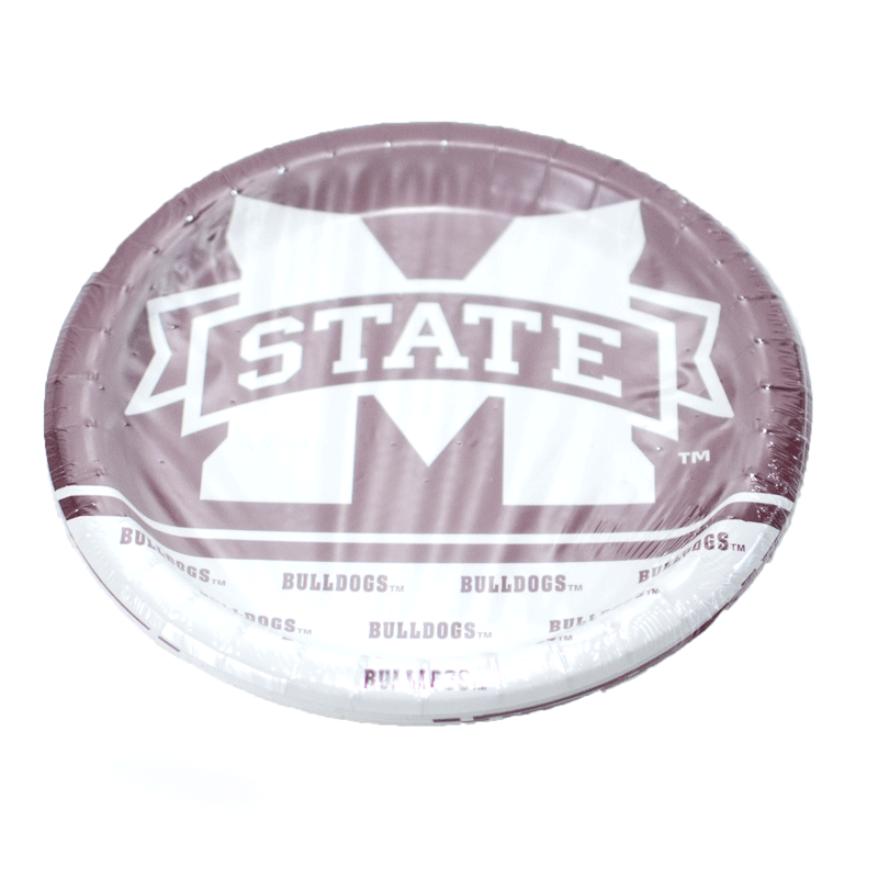 Westrick Paper Company/Havercamp Tailgate Plates Papr 8Pk 9" M-State Bulldogs
