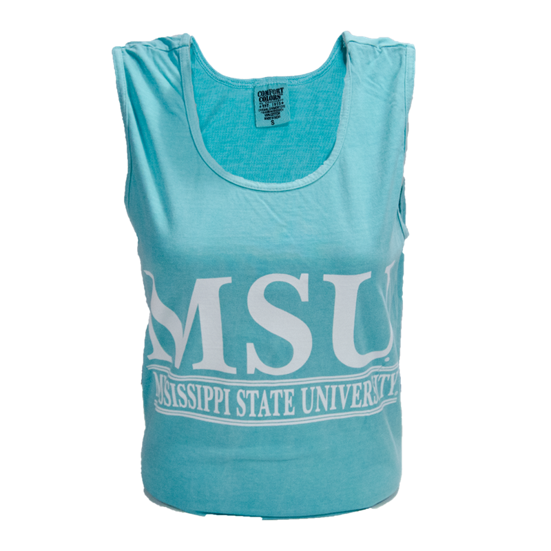 Tank Top MSU Double Bars Comfort Colors