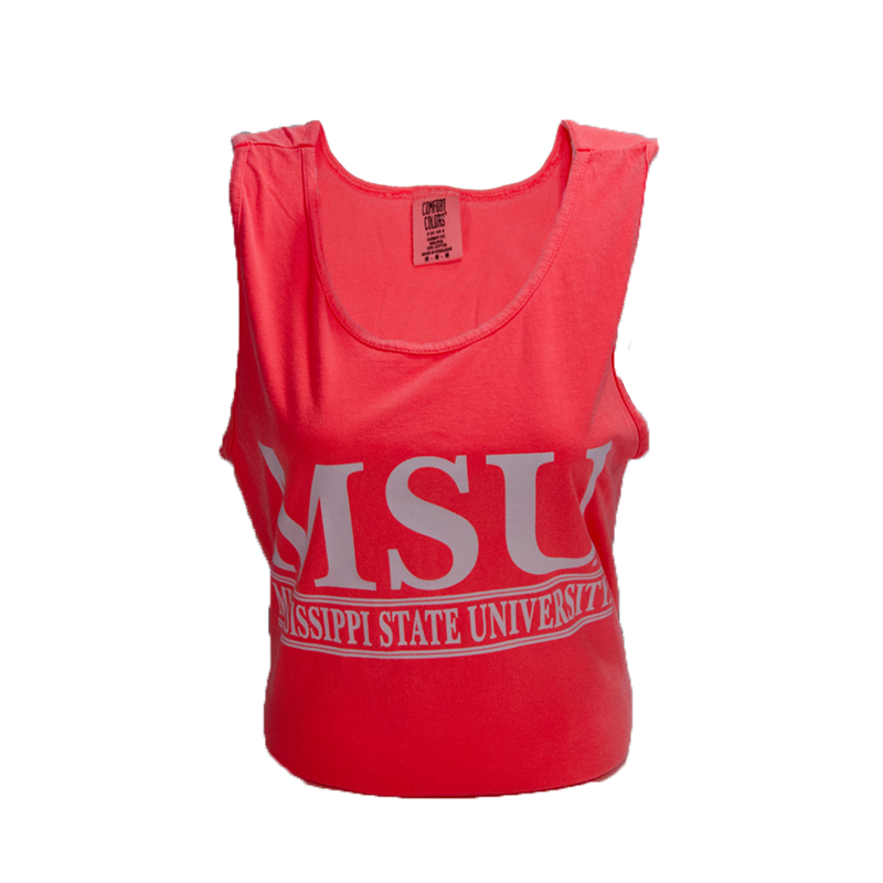 Tank Top MSU Double Bars Comfort Colors