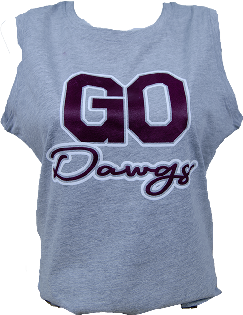 Tank Top Women's Knot Go Dawgs