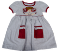 Toddler Dress Cheerleader Popover Ruled With Pockets