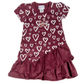 Toddler Dress Short Sleeve Hearts All Over M-State