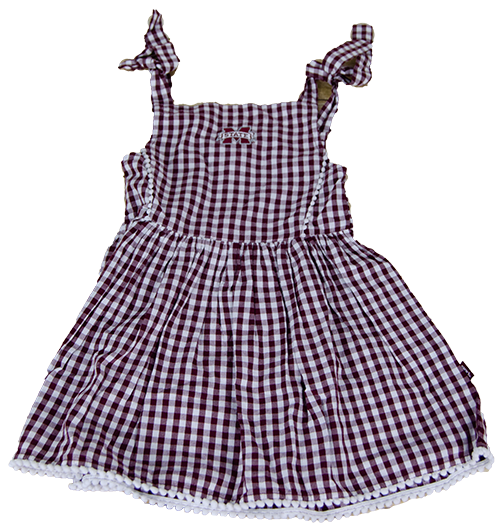 Toddler Dress long Sleeve Teagan Gingham M-State