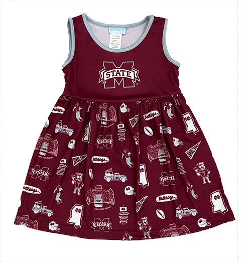 Toddler Dress Football Icons M-State